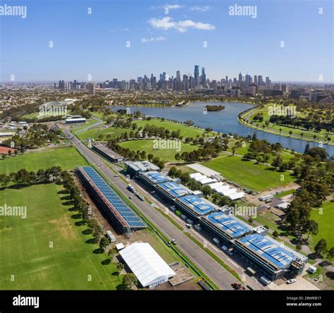 Albert park circuit aerial view hi-res stock photography and images - Alamy
