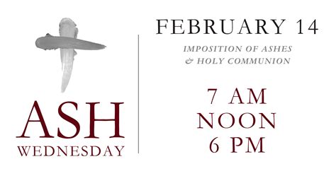 Traditional Ash Wednesday Service | Church of the Incarnation