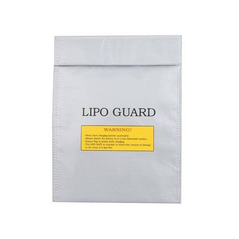 Lipo Battery Safe Guard Bag - 22x18cm Silver