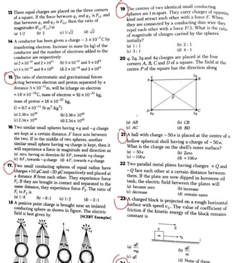 15 The ratio of electrostatic and gravitational forces acting between ele..