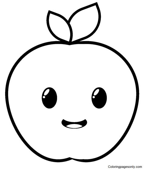81 Apple Coloring Pages - ColoringPagesOnly.com