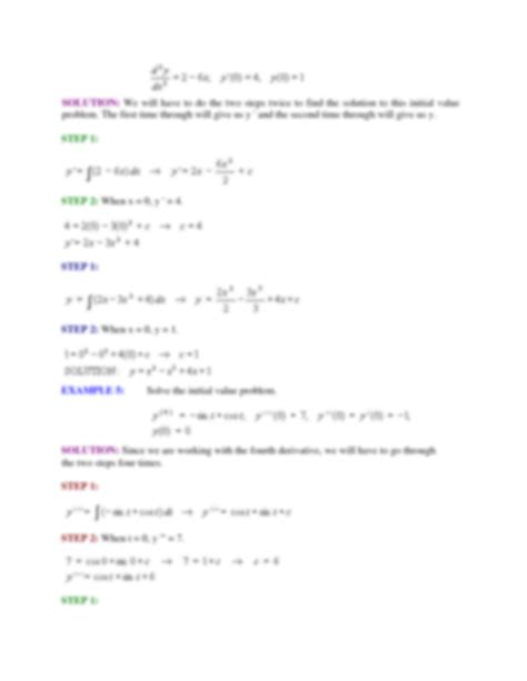 Image result for Initial value problem Differential Equations