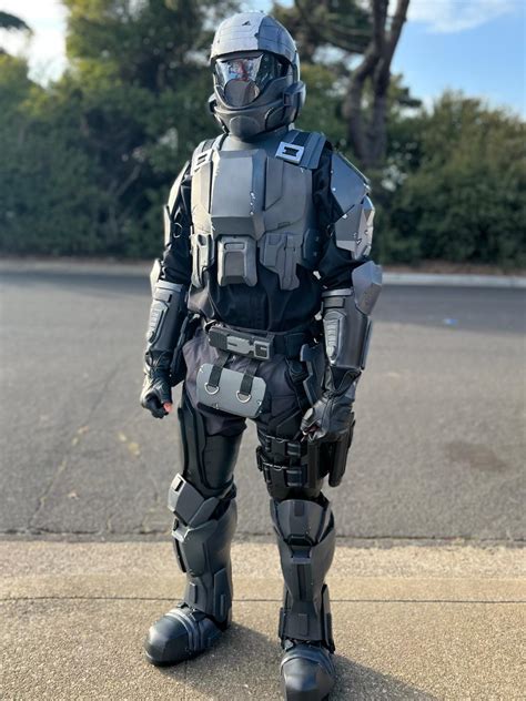 Finished my ODST cosplay from Halo. First time using eva foam : r/cosplay