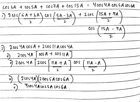 Represent cos3A-cos5A as product of trigonometry ratio - Brainly.in