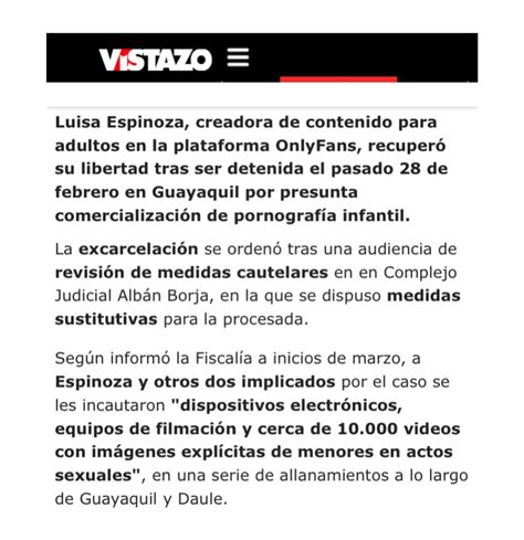 Barceblacio on Twitter: "RT @MauricioOrtegaE: ¿JUSTICIA ⚖️ PARA TODOS? Luisa Espinoza actriz de ...