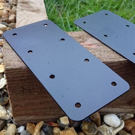 Buy Indoor Outdoors 4 X Straight Railway Sleeper Brackets - Timber ...