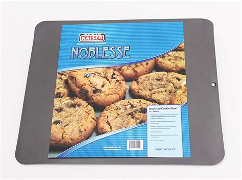 Kaiser Bakeware Noblesse Non-Stick Insulated Cookie Sheet, 14" x 16" N2 ...
