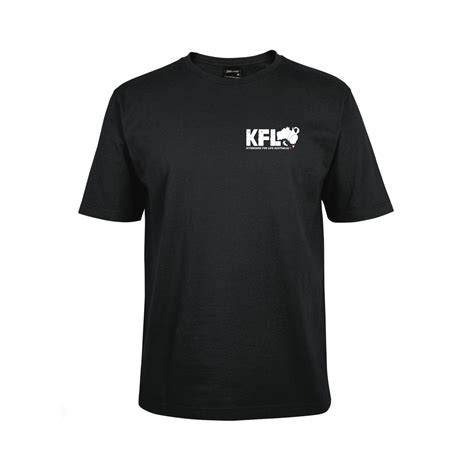 KFLA Black Shirt (White Logo) – Kiteboard For Life Australia