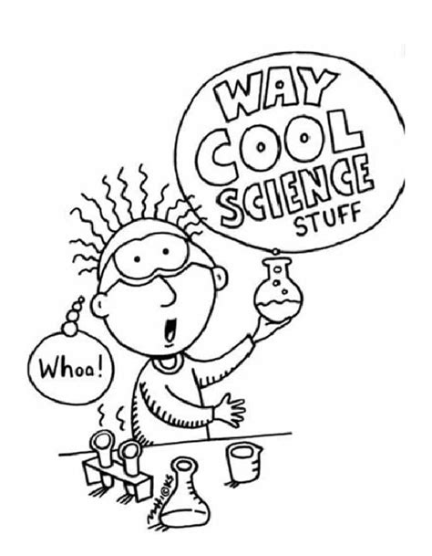 Science Coloring Pages 的图像结果