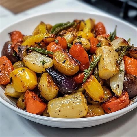 Roasted Mixed Vegetables - cookingheavenly