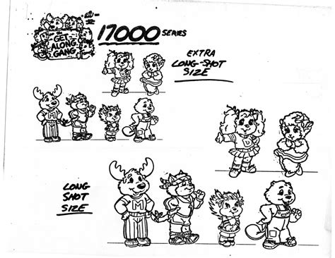 The Get Along Gang (1984) PART 1 - Model sheets, turnarounds, character ...