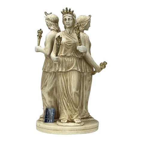 Hecate Hekate Triple Goddess of Magic Night Moon Greek Cast Stone ...