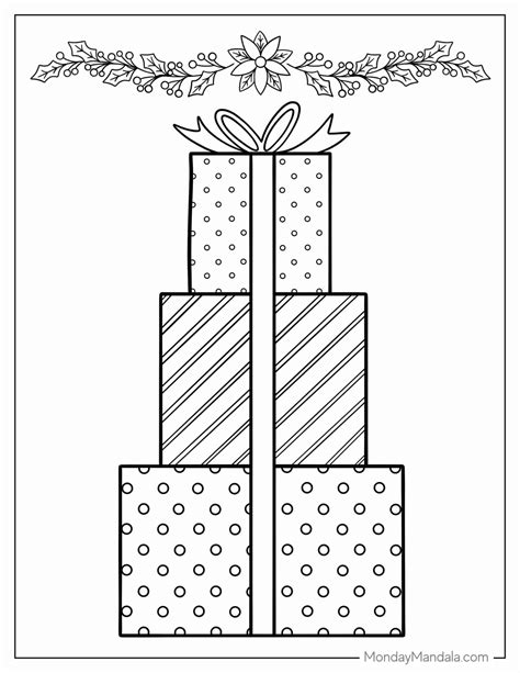 20 christmas present coloring pages free pdf printables – Artofit
