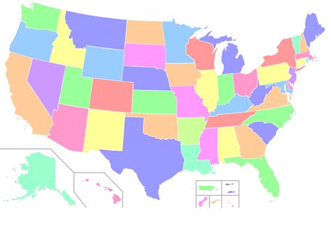 Us Map Clipart