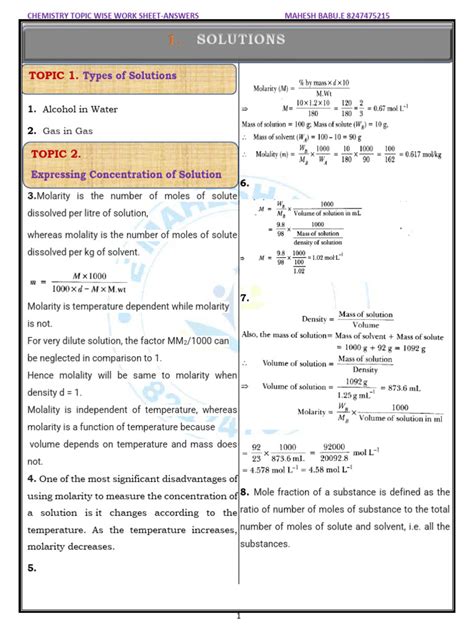 Image result for Solutions Class 12th Quick Revision