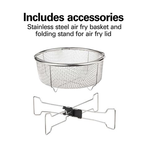 Hamilton Beach Air Fry Lid for 6 and 8 Quart Pressure Cookers - 34510 ...