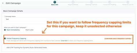Setting up Frequency Capping | Help Center