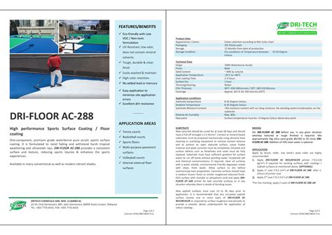 Dri-Floor AC 288 | Acrylic Floor Coating | Builtory Product