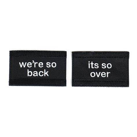 Hat with reversible "We're so back / it's so over" patch – Nolltronics