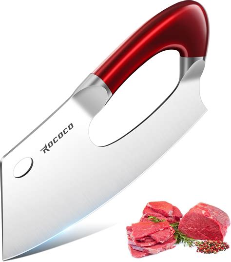 Amazon.com: ROCOCO Meat Cleaver Knife Unique Effort Saving Kitchen ...