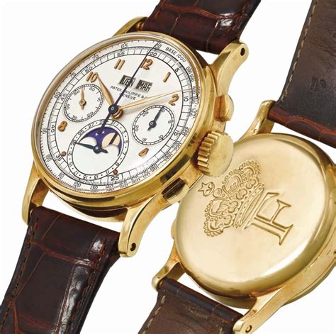 PATEK PHILIPPE Very Rare Yellow Gold Perpetual Calendar Chronograph Ref ...