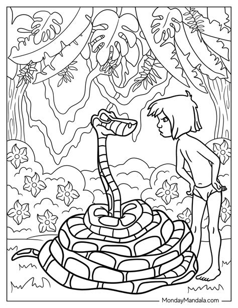 Free Coloring Pages Jungle Book