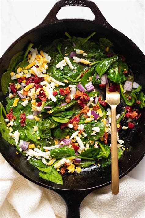 Wilted spinach salad – Artofit