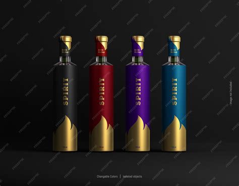 Premium PSD | Luxury wine or liquor bottle mockup dark scene