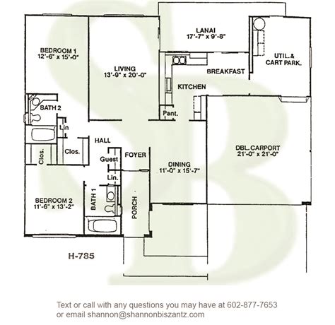 Sun City West Archer Floor Plan - The Biszantz Connection | Real Estate ...
