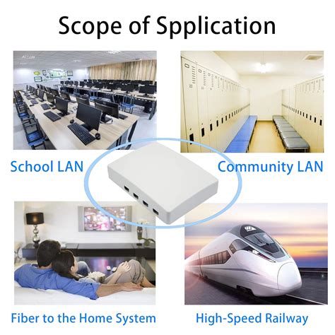 Buy PNGKNYOCN FTTH Fiber Distribution Box 4 Ports Fiber Optic Terminal ...