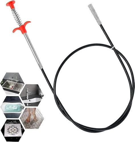 N Gora Heavy Duty Drain Cleaner Wire | Flexible Sink Pipe & Toilet Clog ...