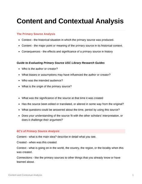 What Is Contextual Analysis