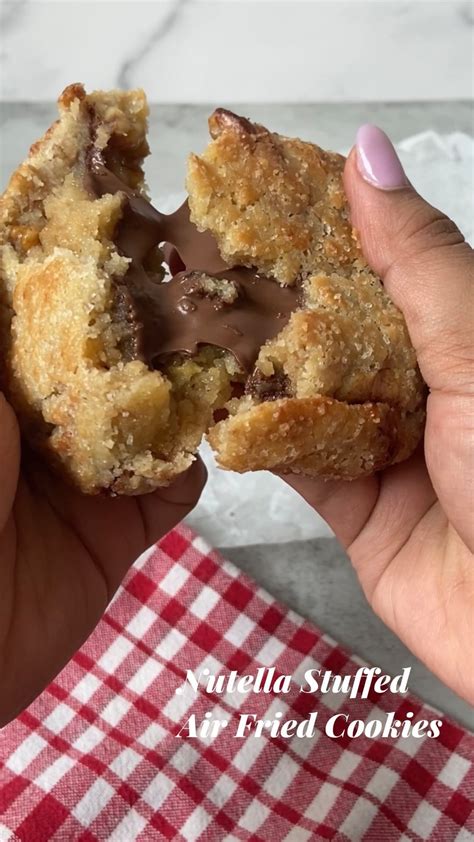 Nutella Stuffed Air Fried Cookies Recipe from @katz__kitchen - Fooooods.com
