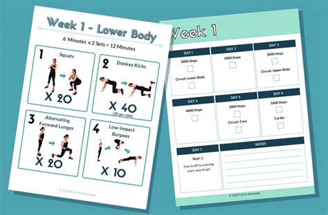 4 Week Exercise Plan 的图像结果