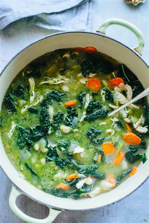 30 Minute Pesto Chicken, Kale + White Bean Soup | Coley Cooks...