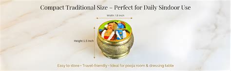 Salvus APP SOLUTIONS Brass Sindoor Box/Sindoor Dibbi – Handmade ...