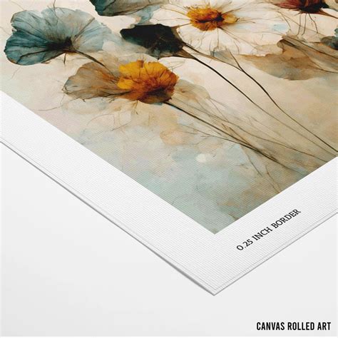 Large Canvas Print of Dry Flower Bouquet | Floral Wall Art Decor – Nook ...