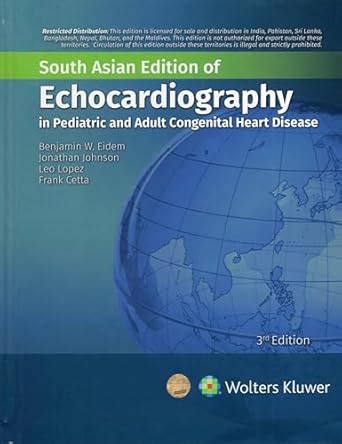 Buy ECHOCARDIOGRAPHY IN PEDIATRIC AND ADULT CONGENITAL HEART DISEASE ...
