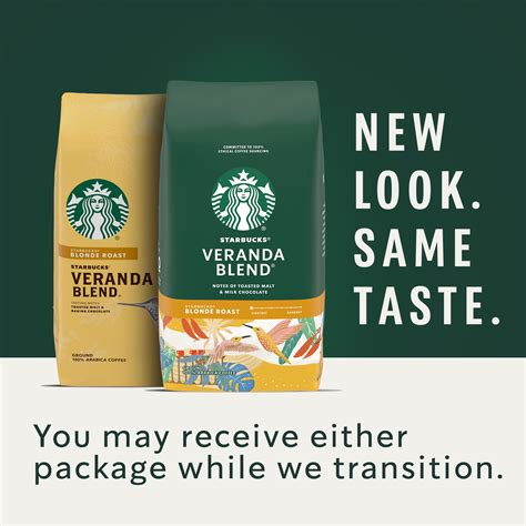 Starbucks Veranda Blend, Ground Coffee, Starbucks Blonde Roast, 7 oz