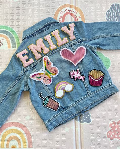Custom Made Jean Jacket for Baby and Toddler , Personalized Denim ...