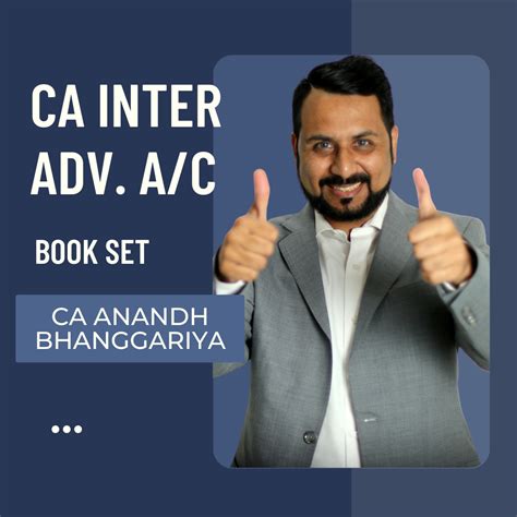 CA Inter Advance Accounts | Book Set by CA Anandh Bhangaria | For May ...