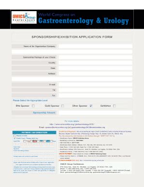 OMICS Group Conferences Sponsorship/Exhibition Application Form 2012 ...