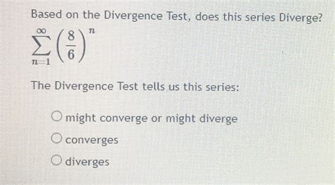 Image result for Divergence Test Intuition