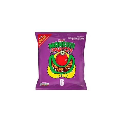 Buy Monster Munch Pickled Onion Flavour Crisps Multipack 6 x 22g Online ...