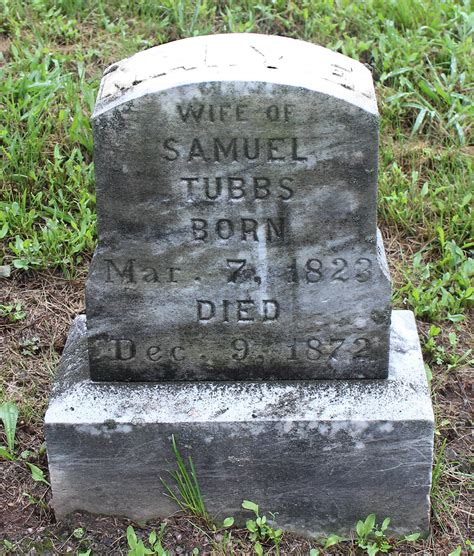 Mary Elizabeth Lewis Tubbs (1823-1872) - Mémorial Find a Grave