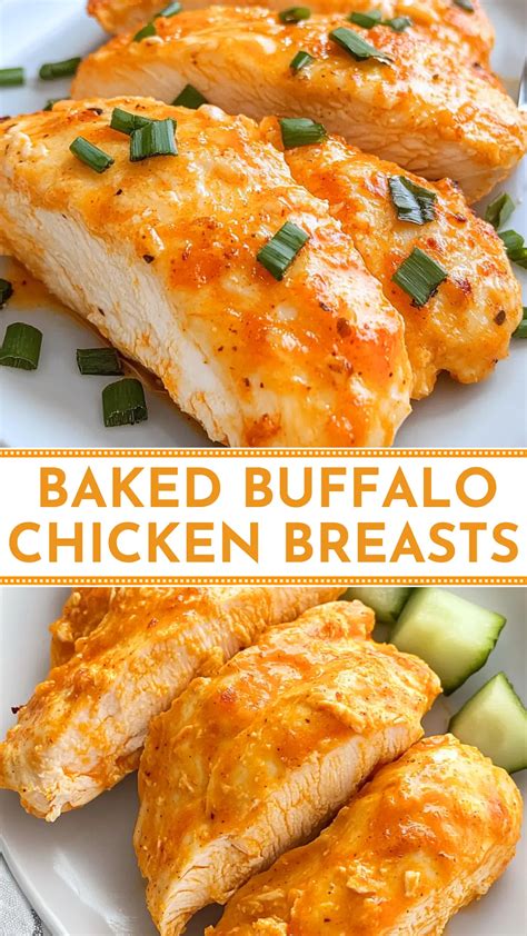 Spicy Baked Buffalo Chicken Breasts Recipe for Easy Weeknight Dinner ...