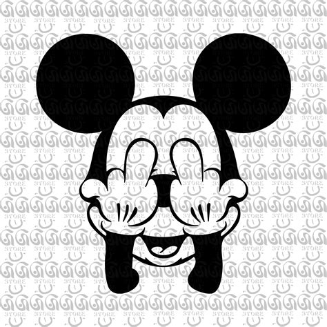 Mickey Mouse Middle Finger Galaxy