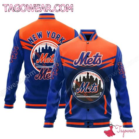New York Mets Mlb Baseball Jacket - Hearthtops Store
