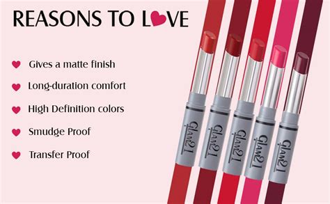 Buy Glam21 Long Lasting Non-Transfer Lipstick|Creamy Matte Formula - 2 ...
