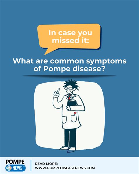 What are common symptoms of Pompe disease? | Chronic muscle pain, Disease symptoms, Symptoms